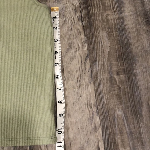 American Eagle Green Ribbed Halter Tank Top Size Large - Picture 10 of 11